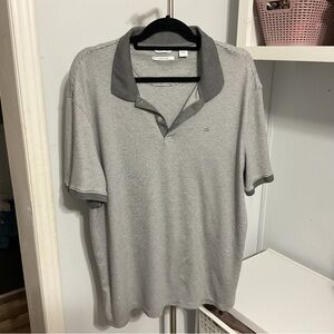 Calvin Klein Gray Polo Shirt Size XL